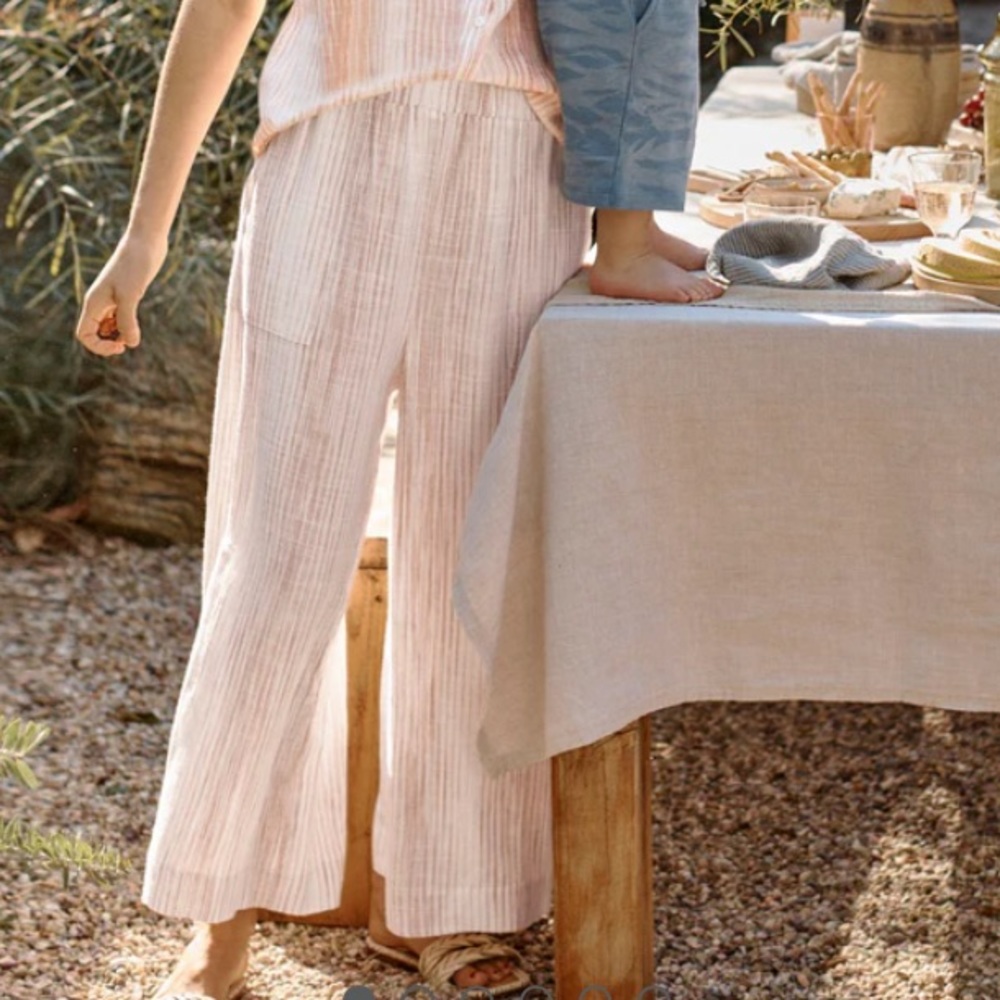 Linen Wide leg pants